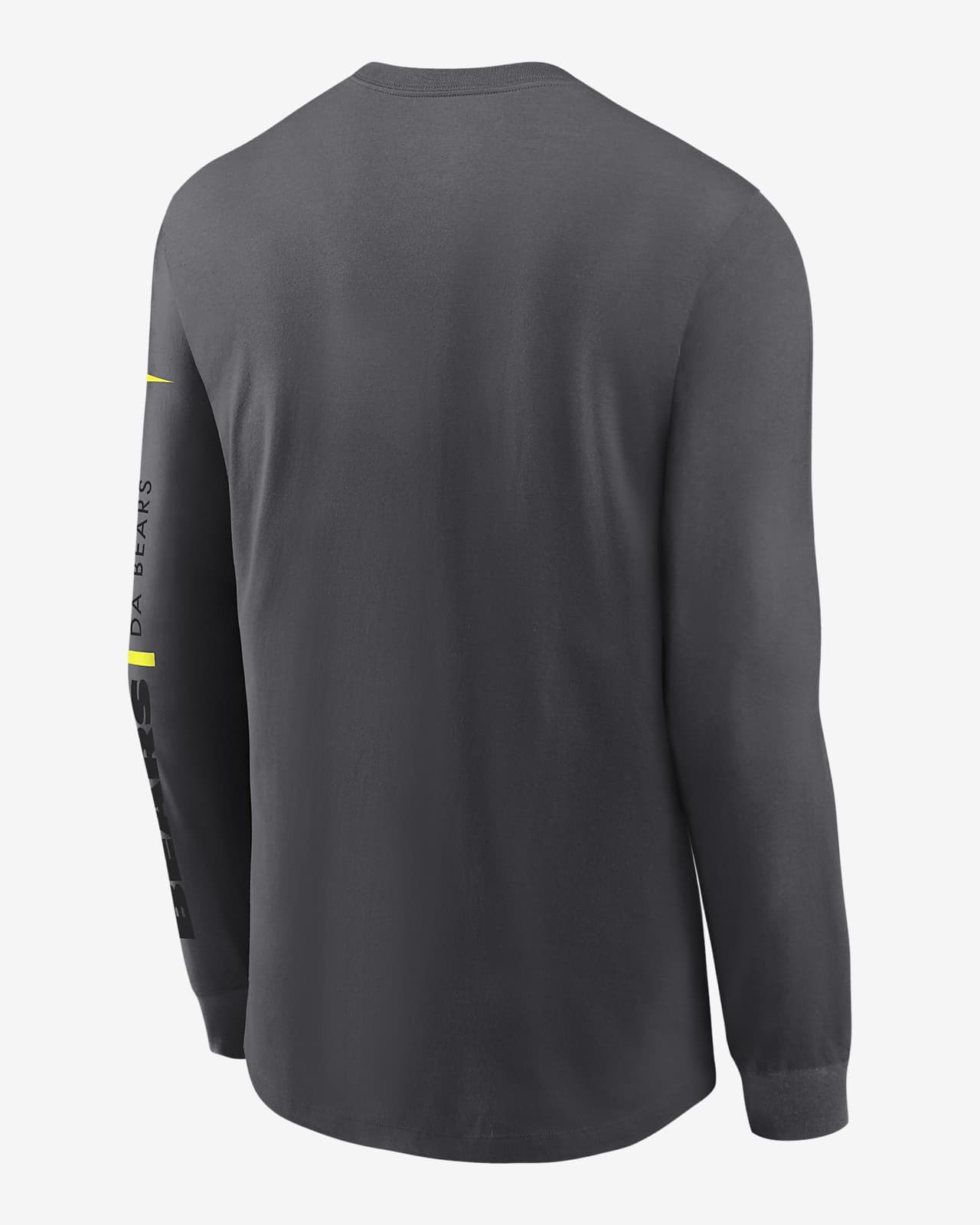 Nike Men's Chicago Bears 2023 Volt Black T-Shirt