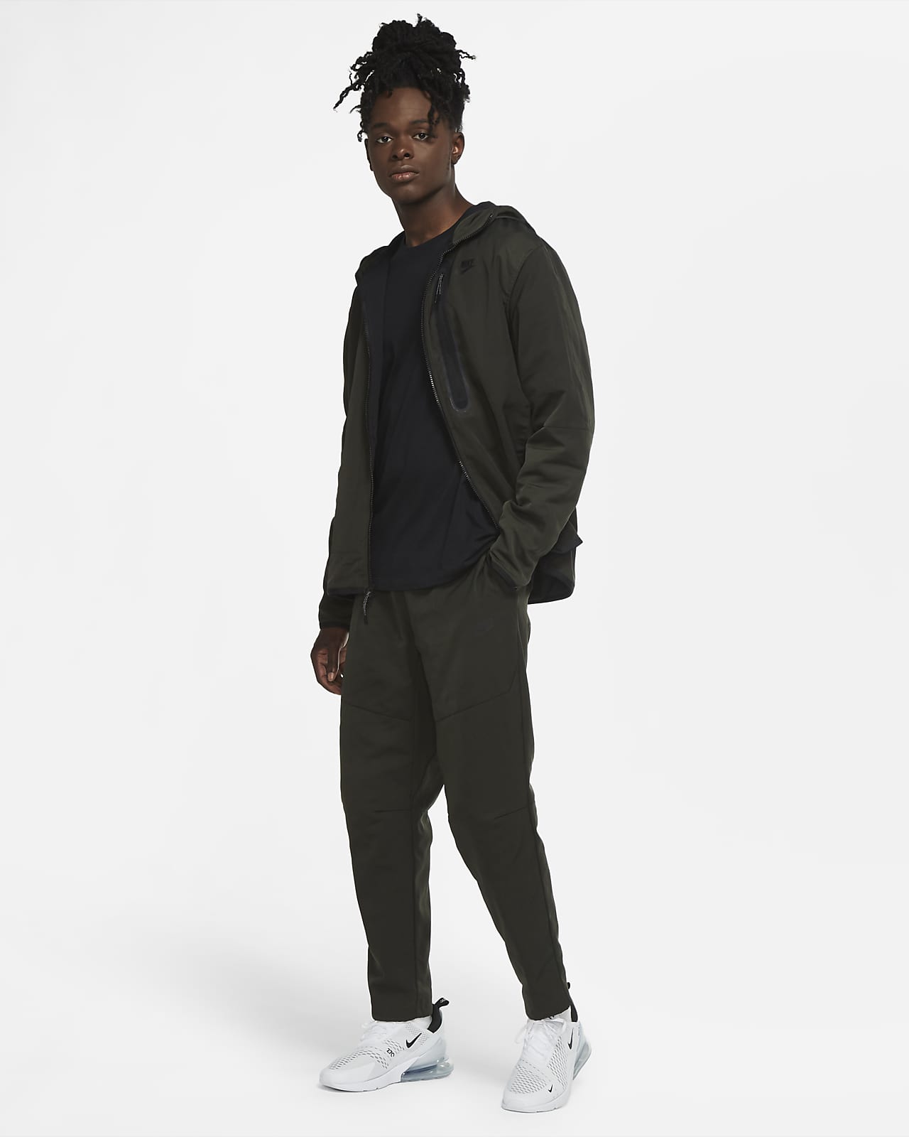 nike men's repel hooded running jacket
