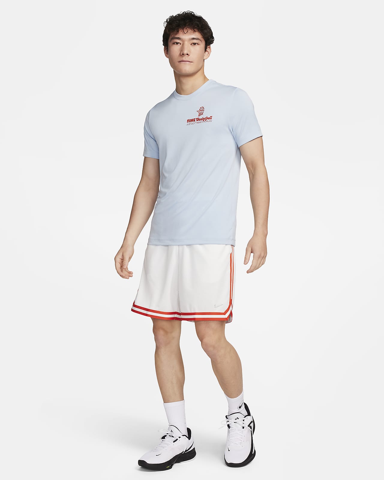 Vintage Striped Logo Mens Mesh Basketball Shorts With Pockets