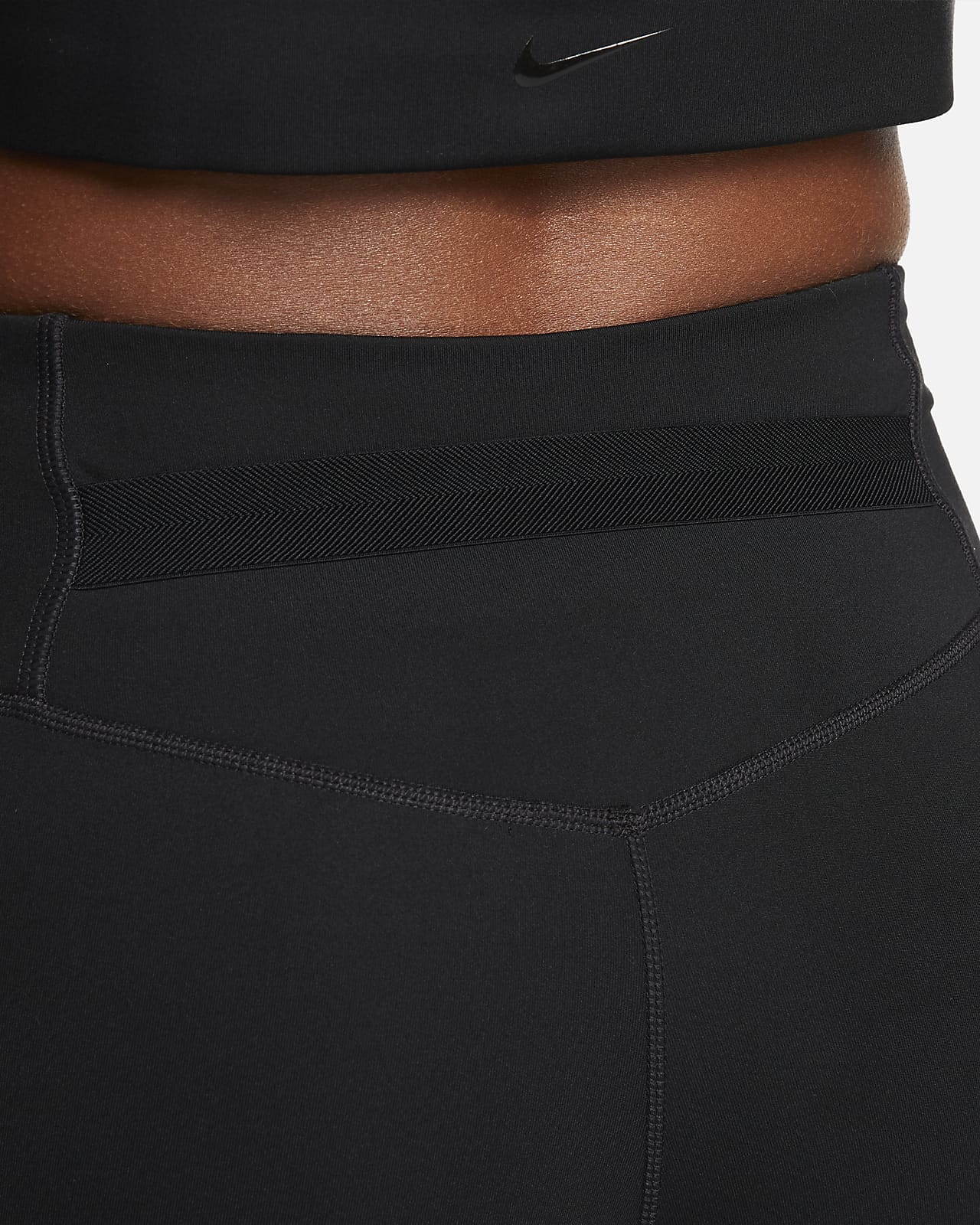 Nike Training One Luxe Dri-Fit Buckle Leggings In Black, DD5405-010