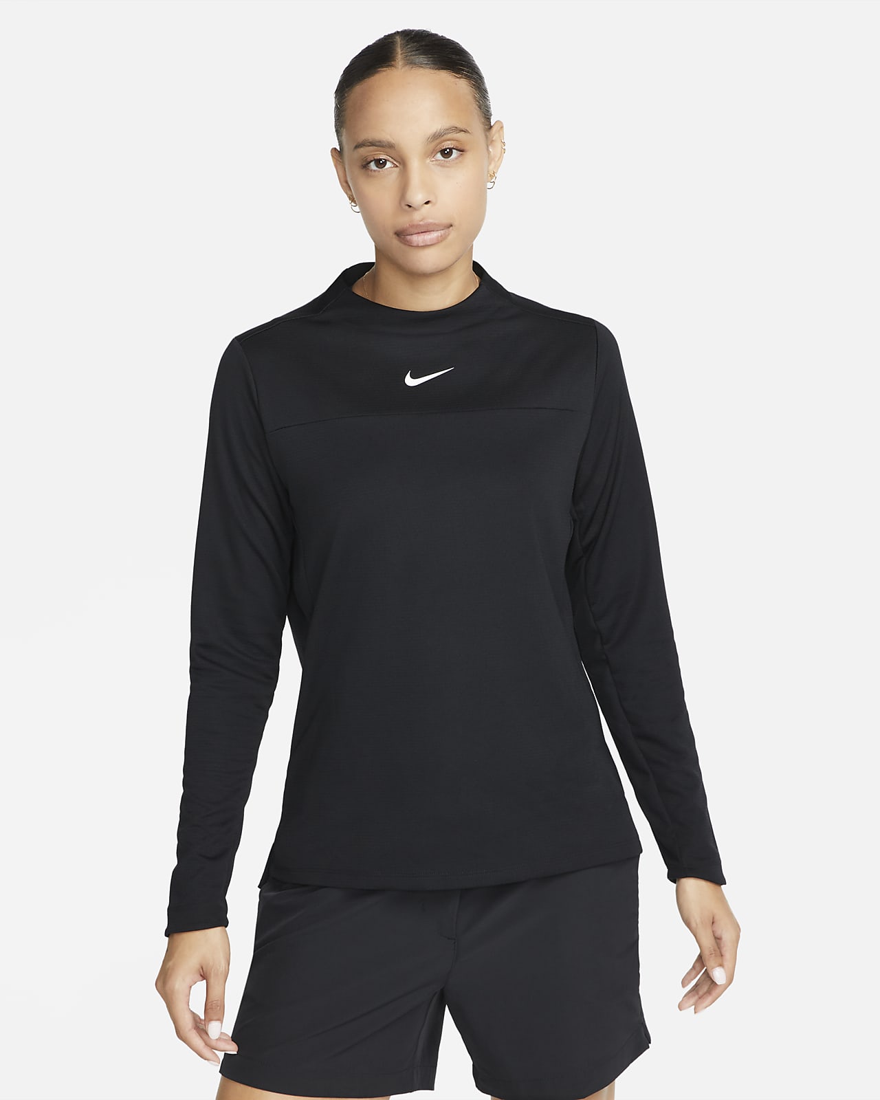 Camiseta de golf de cuello alto para mujer Nike Dri-FIT UV Advantage