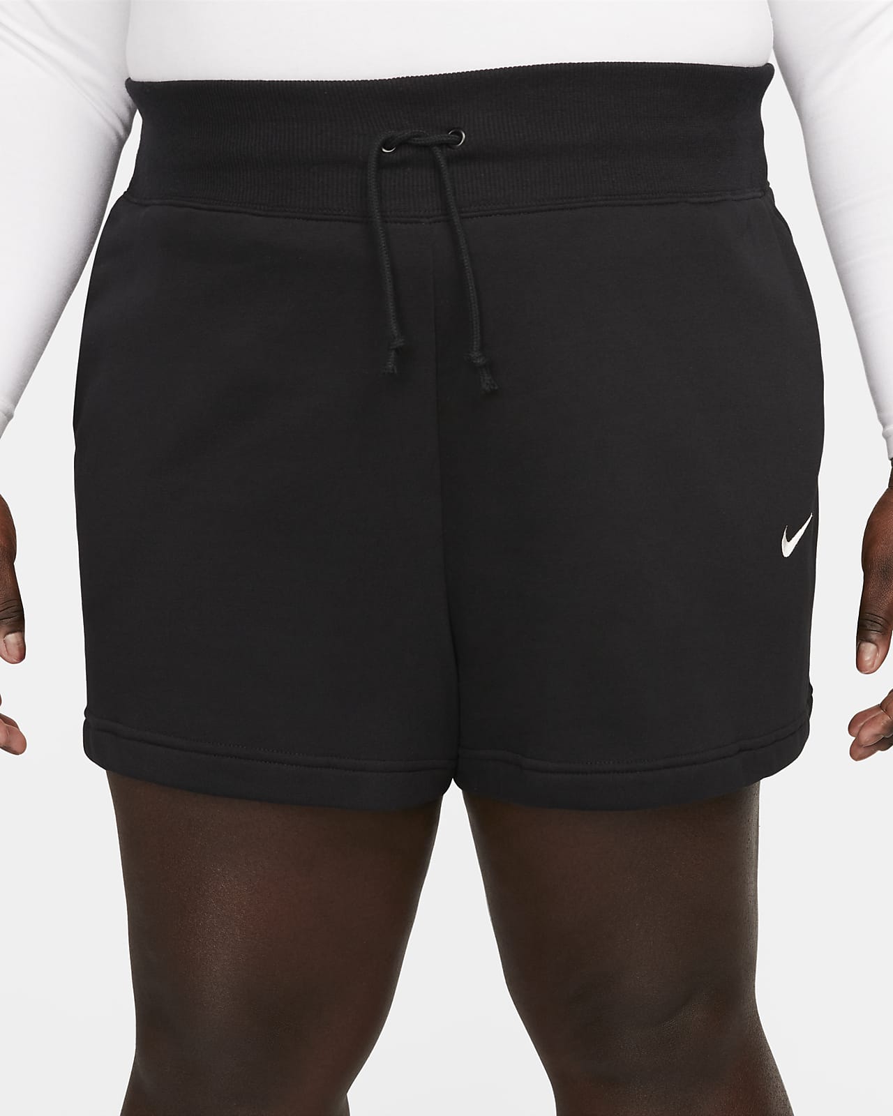 Nike Sportswear Phoenix Women's Fleece High-Waisted Shorts Beige