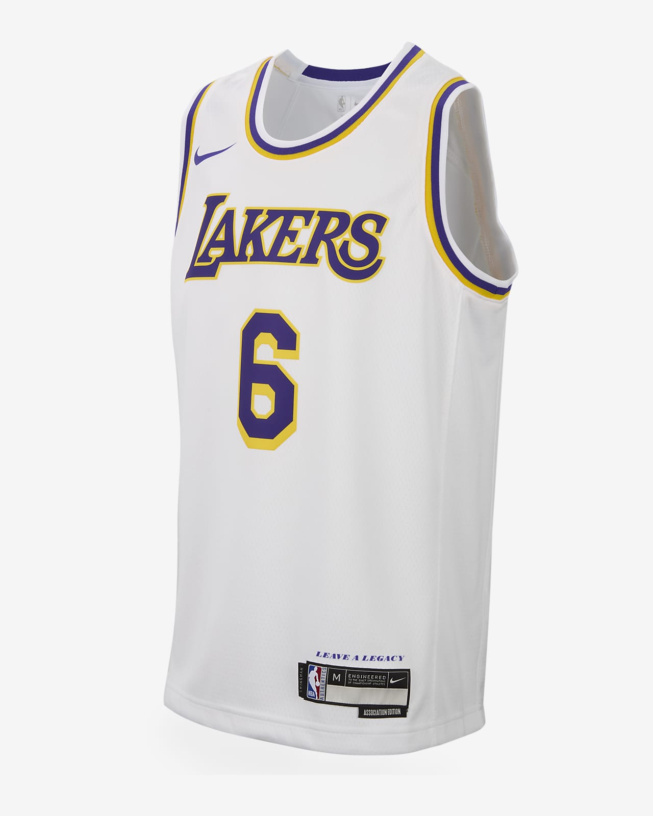 Lebron James Los Angeles Lakers Association Edition 2022 23 Nike Swingman NBA jersey met Dri FIT voor kids