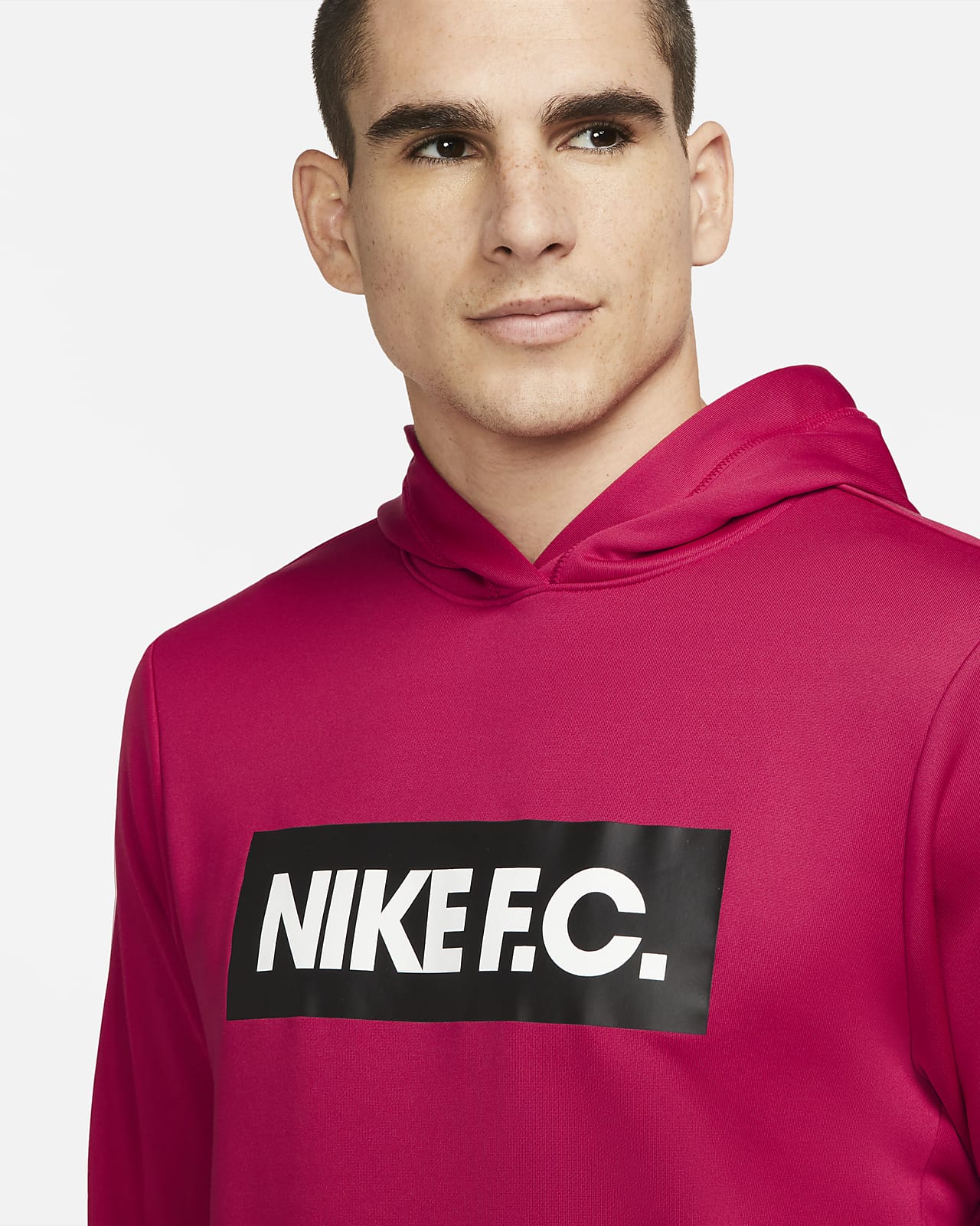 red nike football hoodie