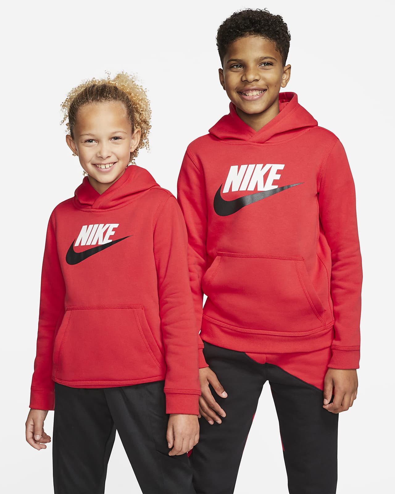 Sudadera con capucha sin cierre para niños talla grande Nike Sportswear  Club Fleece. Nike.com