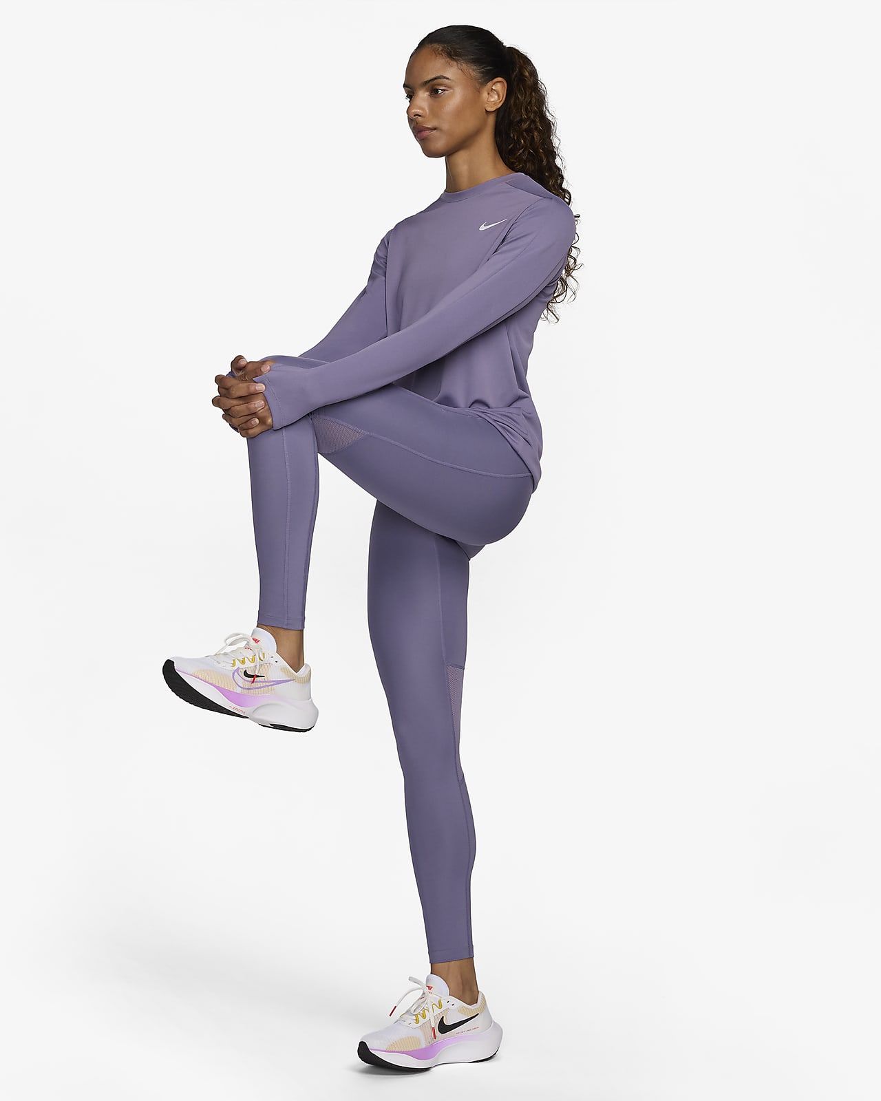 Nike Pro Tights 365 - Violet/Black/White Woman
