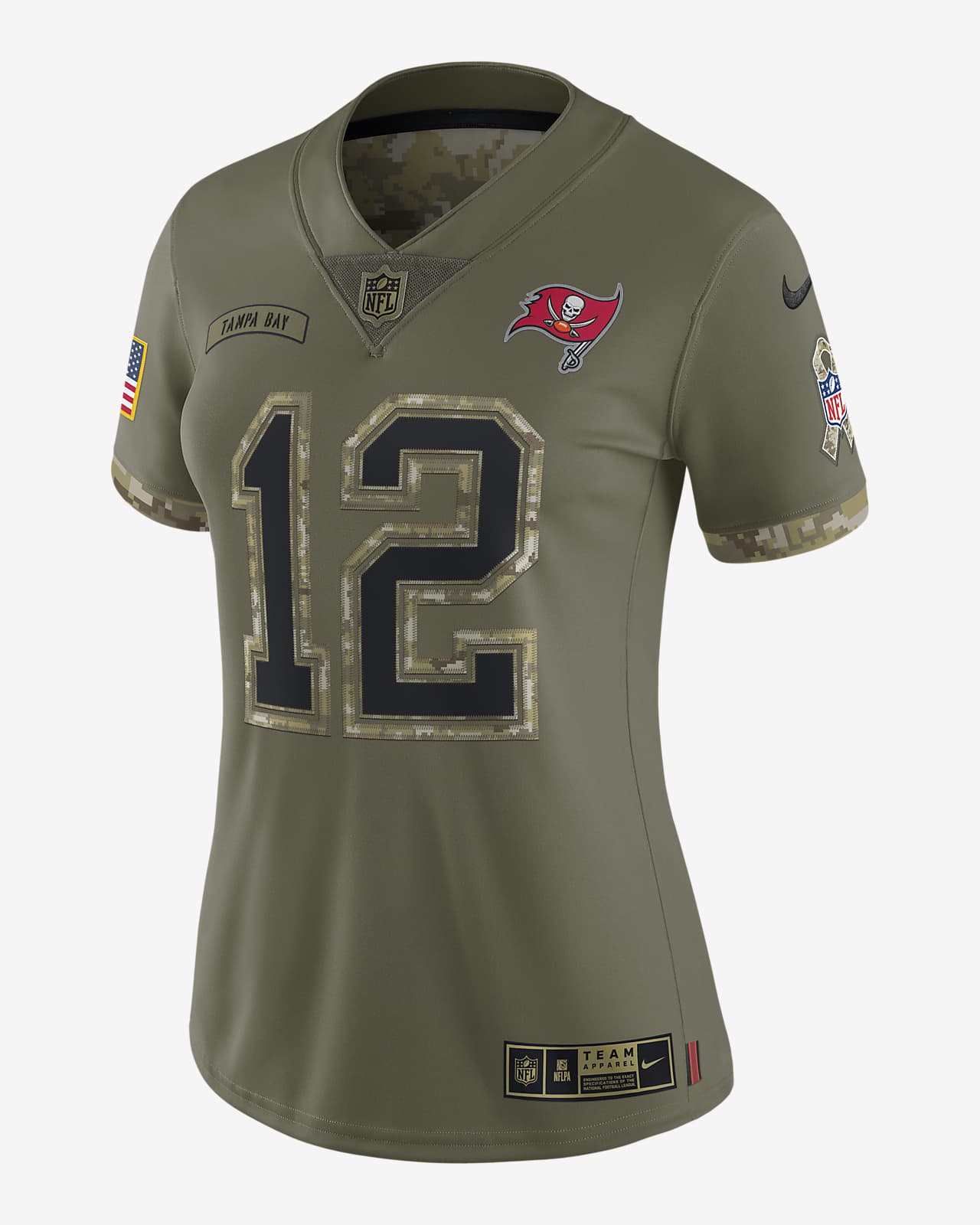 NFL Tampa Bay Buccaneers Salute to Service (Tom Brady) Womens Limited Football Jersey