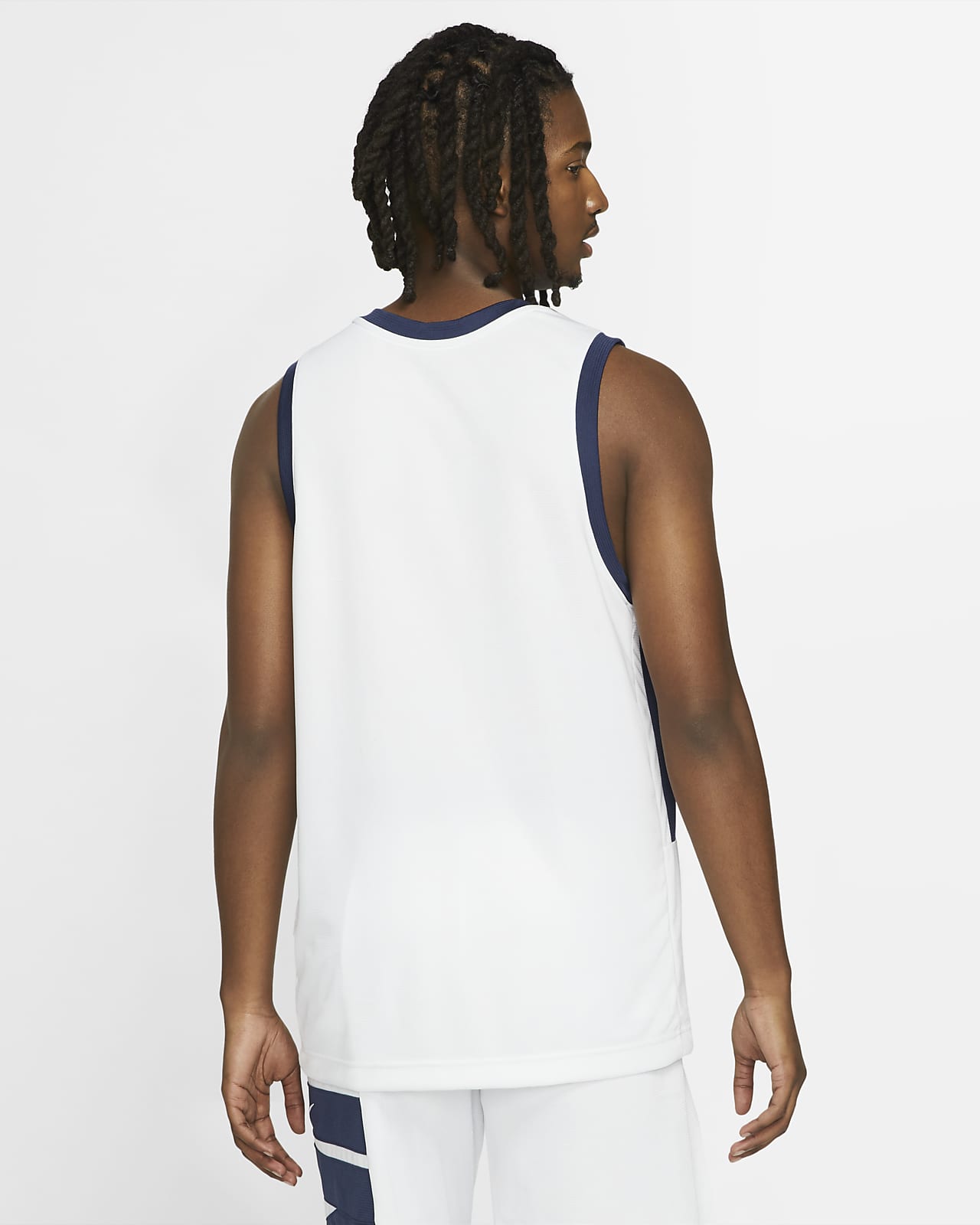 white nike basketball jersey