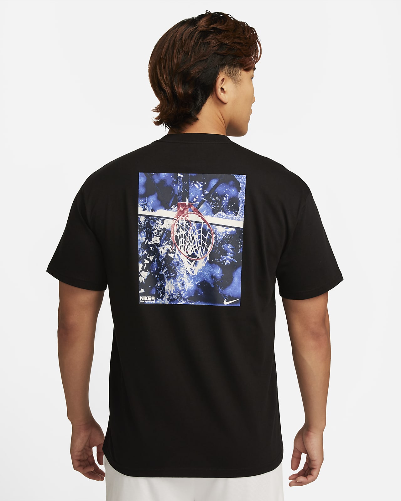 Nike Men's Max90 Basketball T-Shirt in Black, Size: XL | FJ2306-010