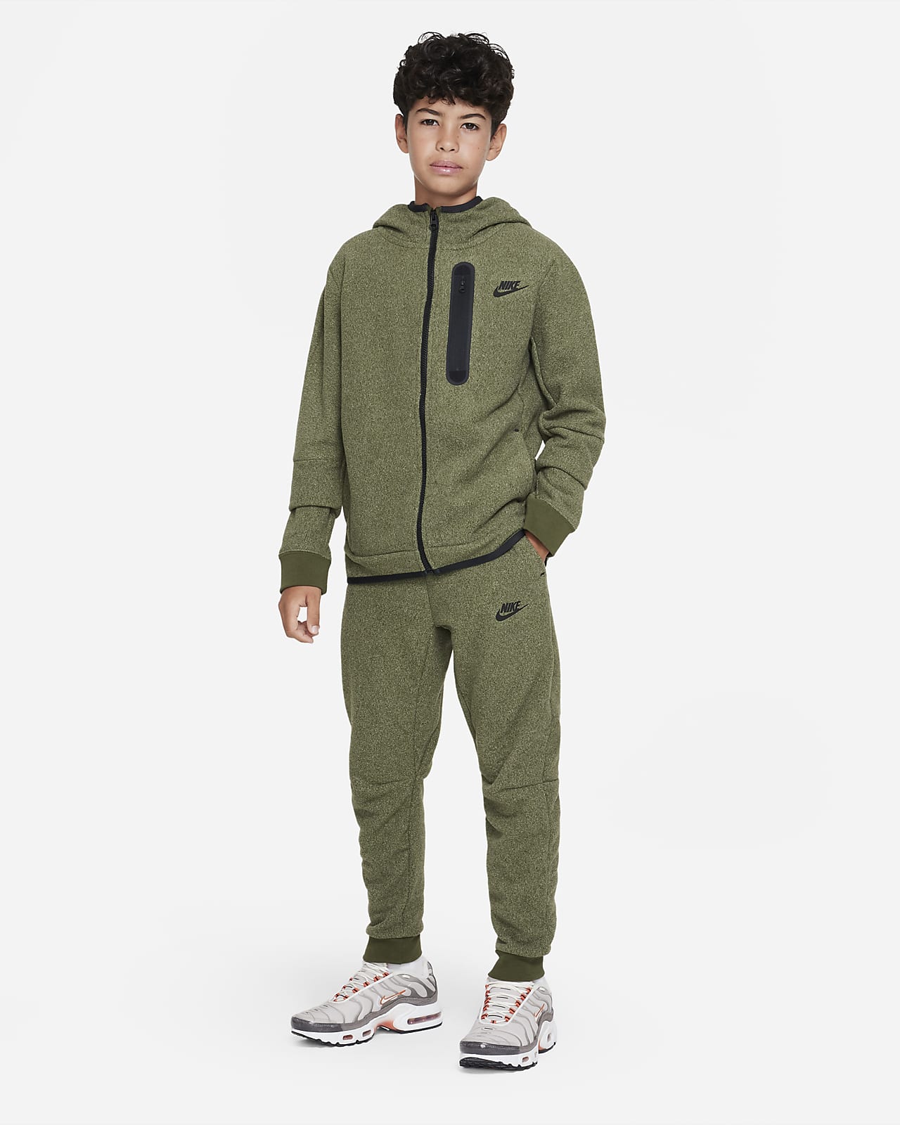 Få essens form Børstede Nike Sportswear Tech Fleece Winterized-bukser til større børn  (drenge). Nike DK