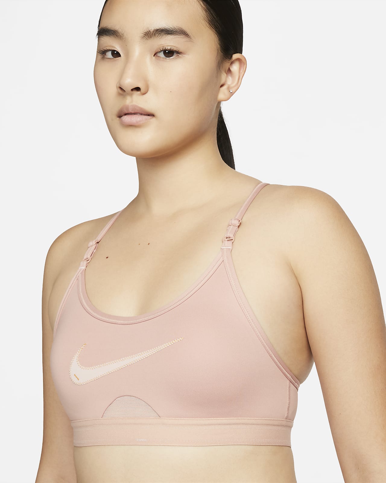 Nike Indy Women's Light-Support Padded Graphic Sports Bra. Nike PH