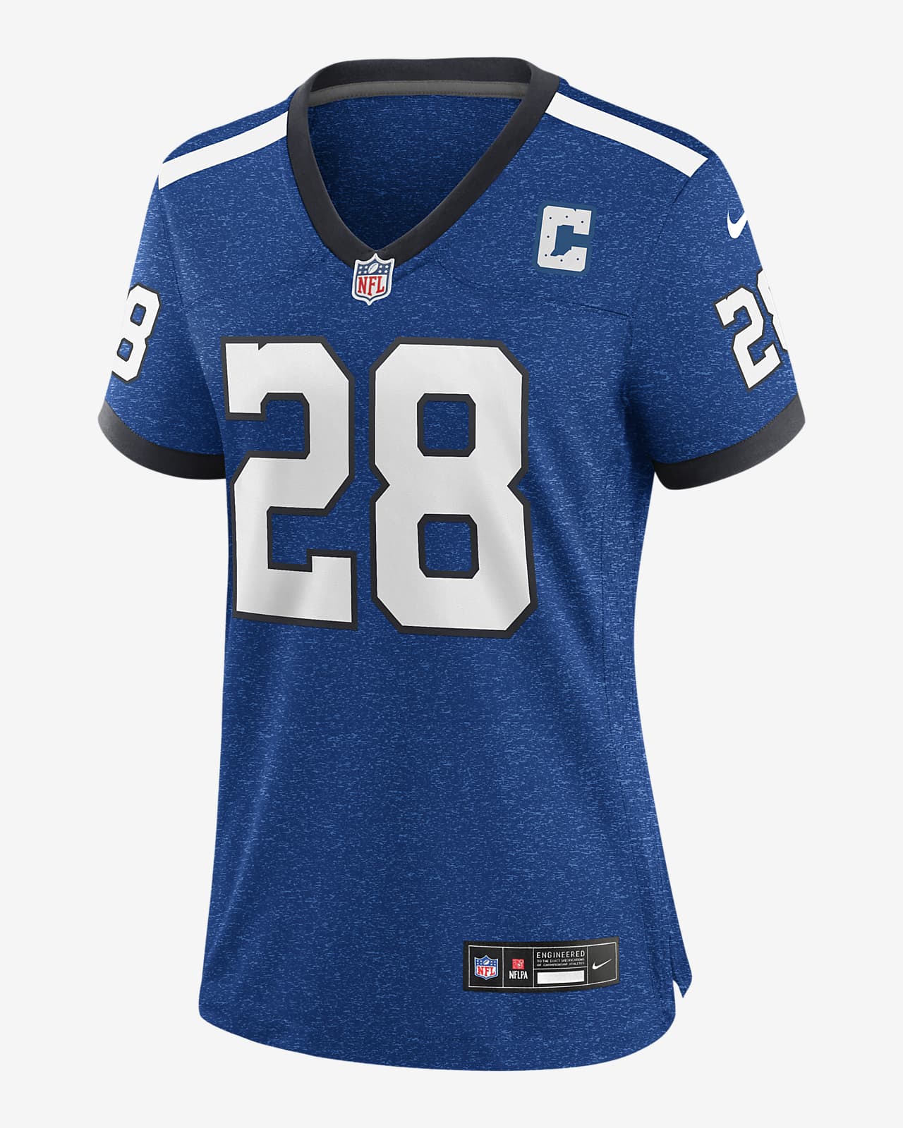 Nike Indianapolis Colts No28 Jonathan Taylor Olive/USA Flag Women's Stitched NFL Limited 2017 Salute To Service Jersey