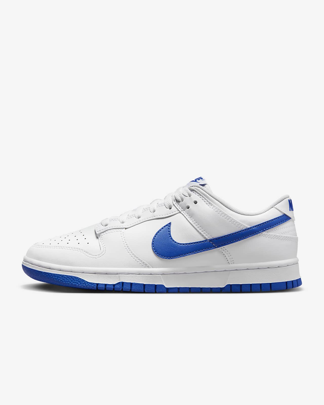 Nike dunk white on sale blue