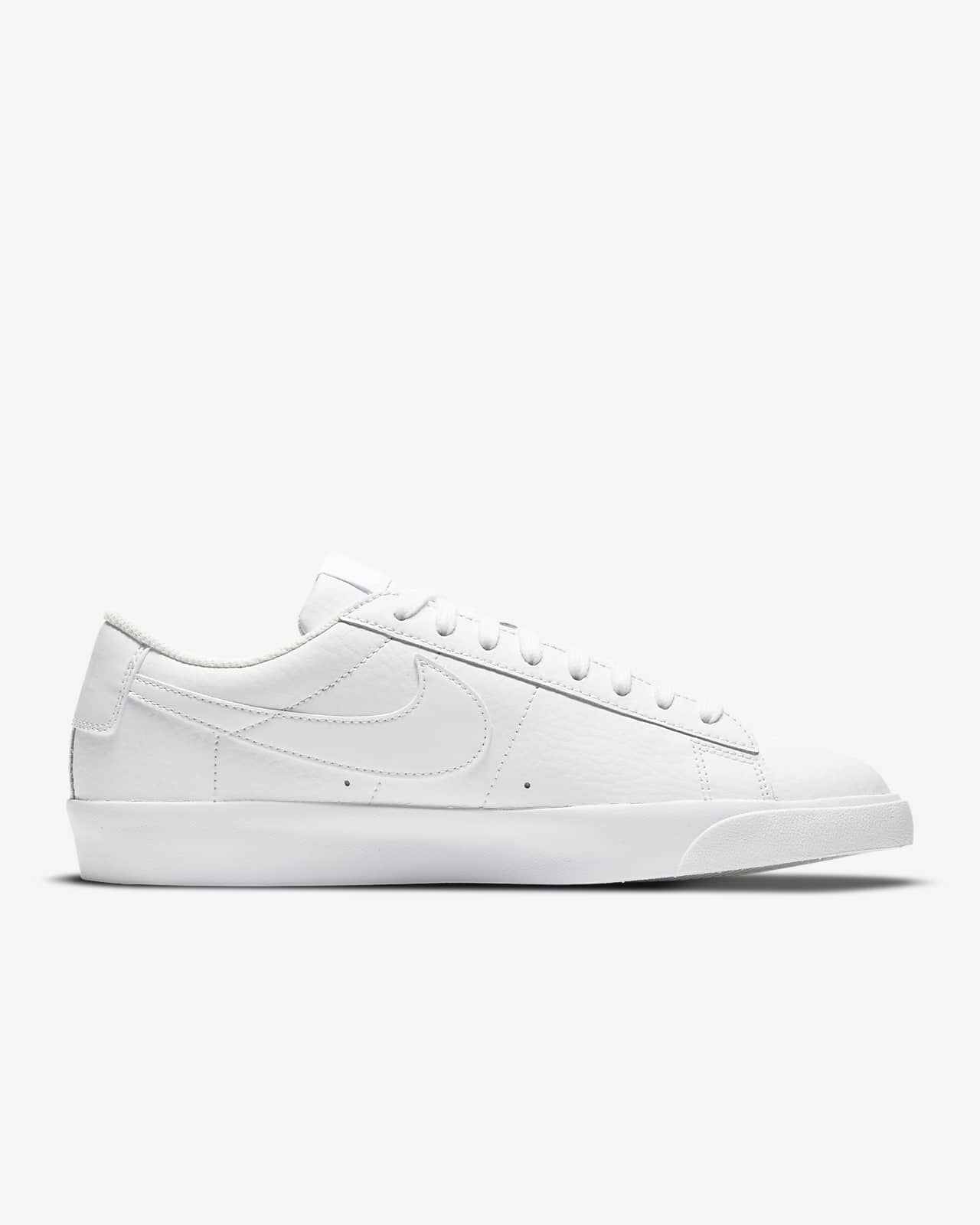 mens white leather nike shoes