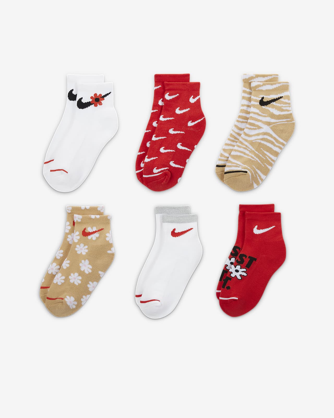 Nike Kids Ankle Socks (6-Pack). Nike.com