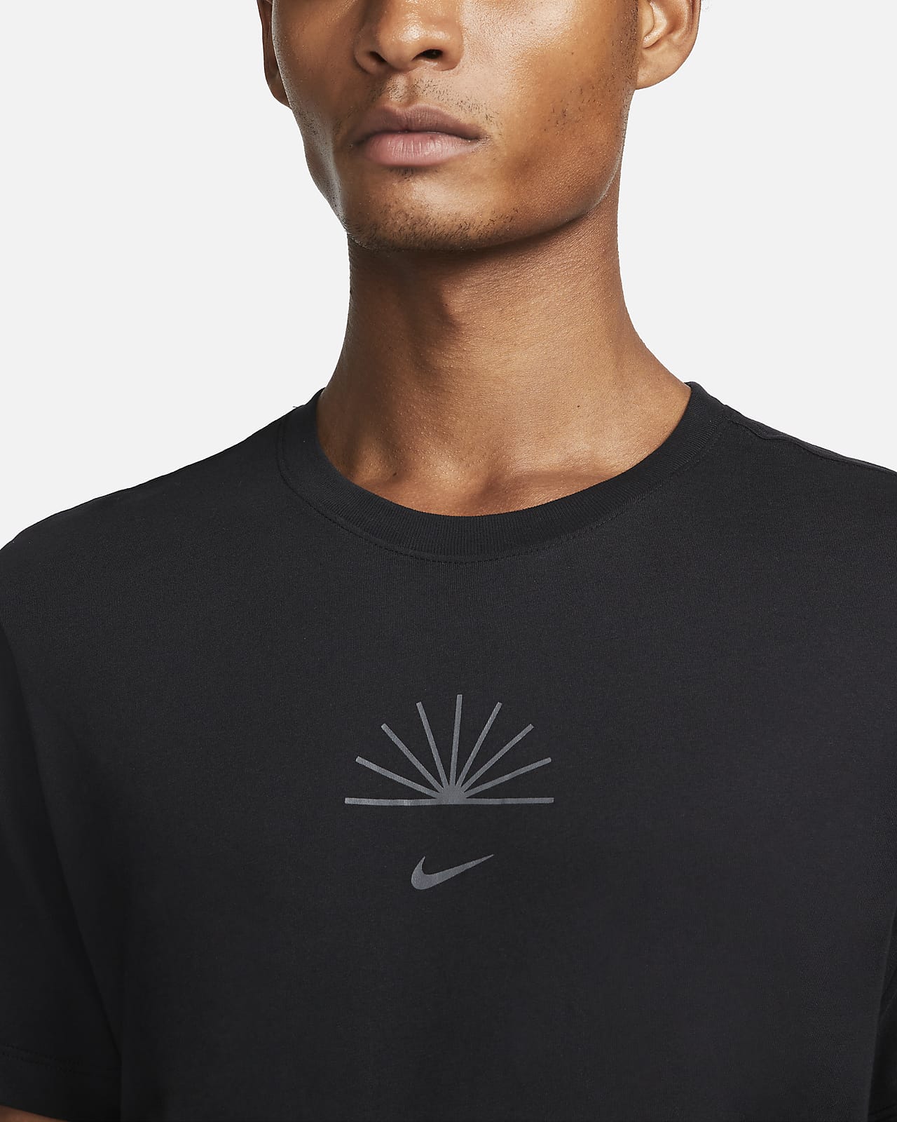 Men's Nike yoga shirt Dry-Fit T-Shirt Gray new with tags CN9822-077 yoga  gray 