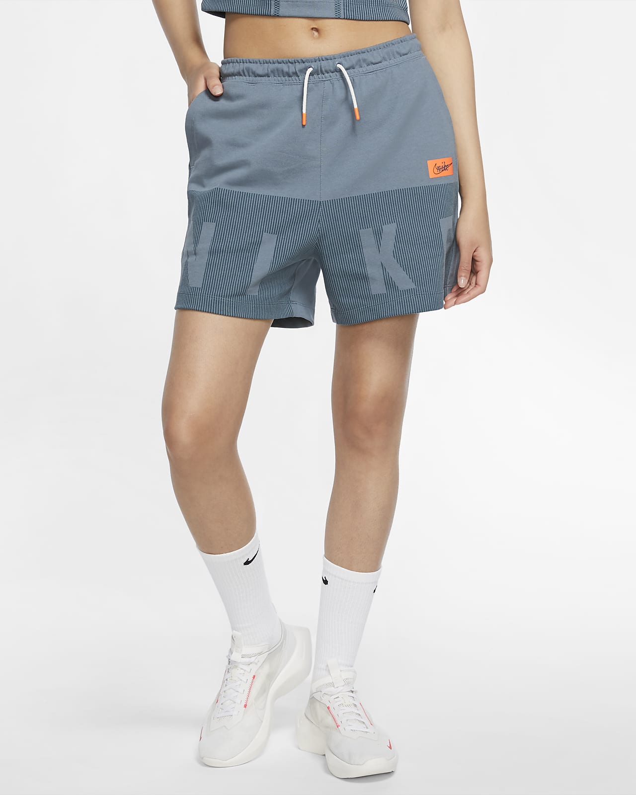 grey jersey shorts womens