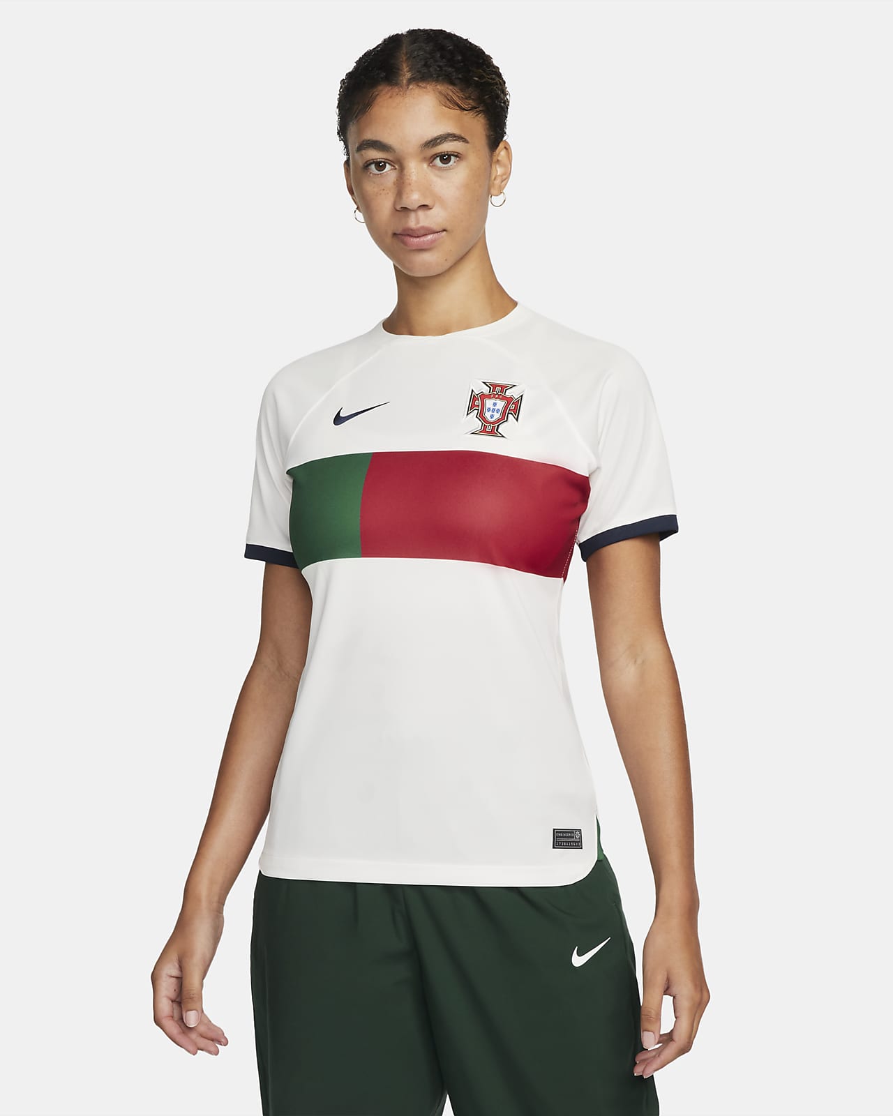 Camisola de futebol Nike Dri-FIT do equipamento alternativo Stadium  Portugal 2022/23 para mulher. Nike PT