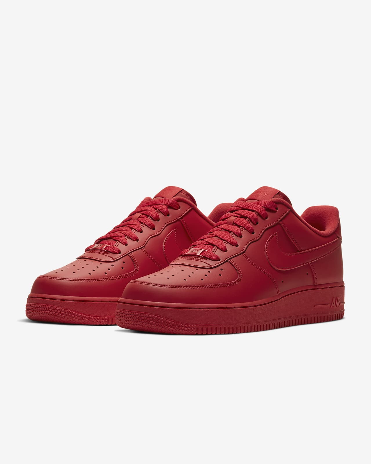 red and black nike air force 1
