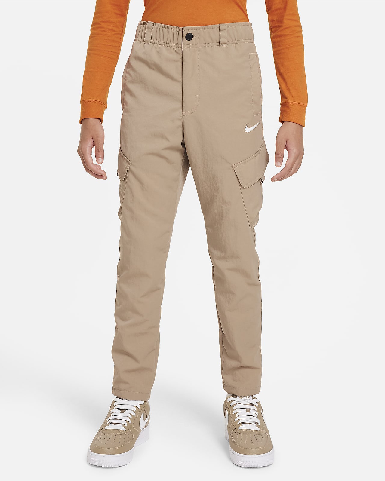 กางเกงคาร์โก้ขายาวผ้าทอเด็กโต Nike Outdoor Play
