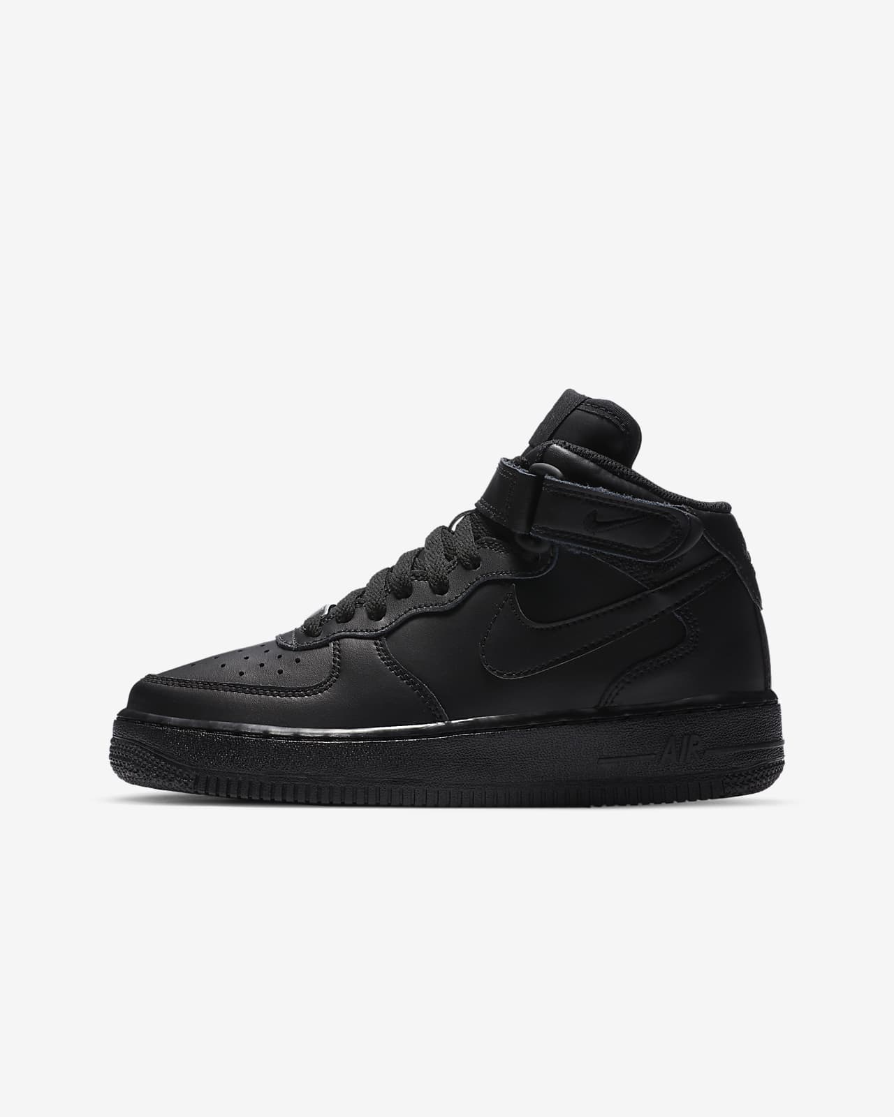 all black air force 1's