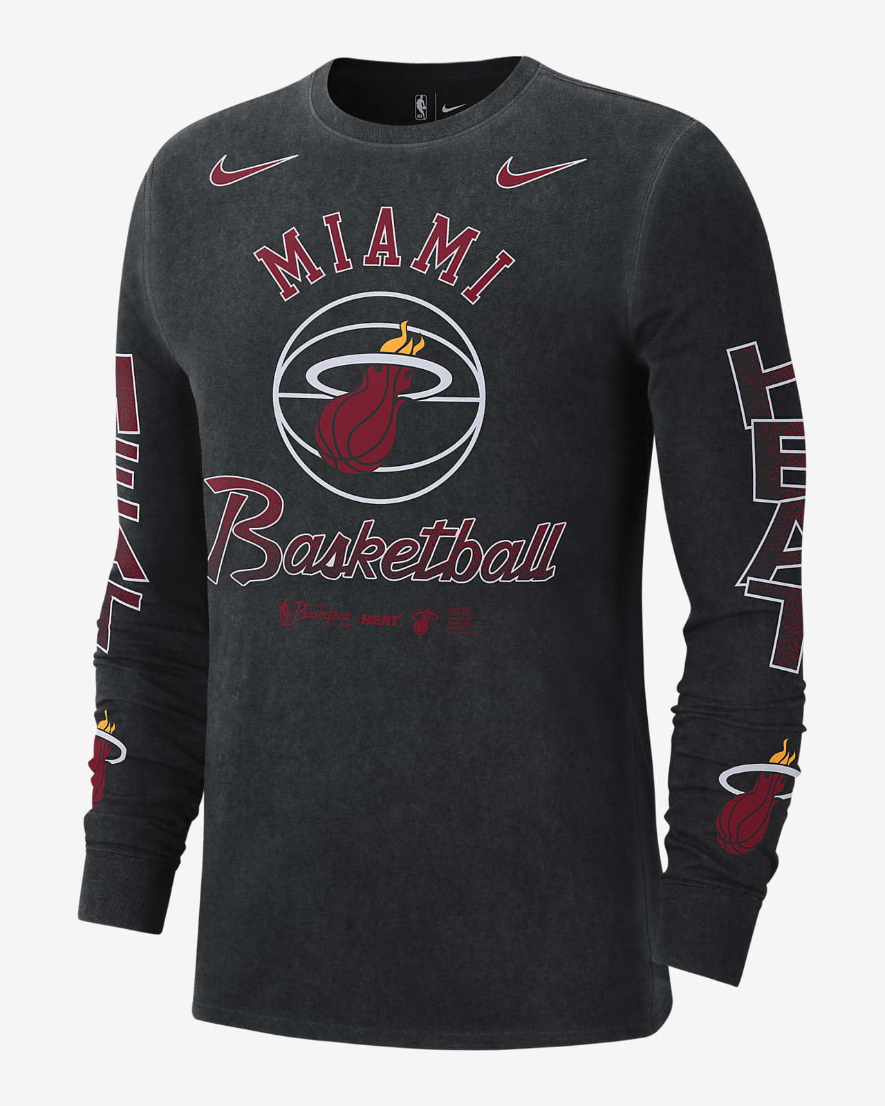 Playera de manga larga Nike NBA para hombre Miami Heat Courtside. Nike.com