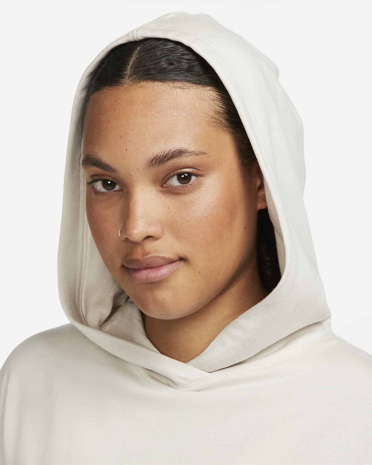 Nike Yoga Luxe Women's Cropped Fleece Hoodie.