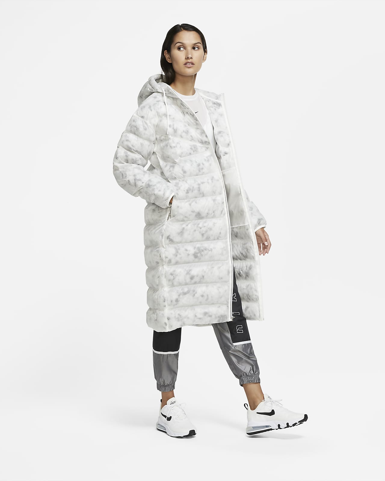 nike marble coat