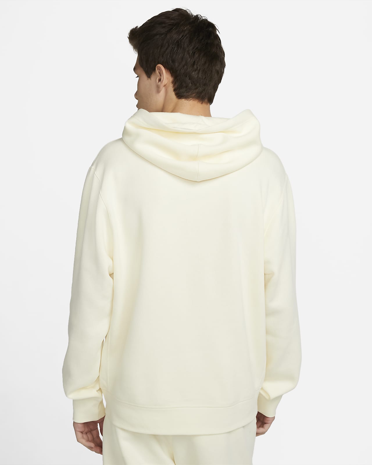 nike swoosh cream hoodie