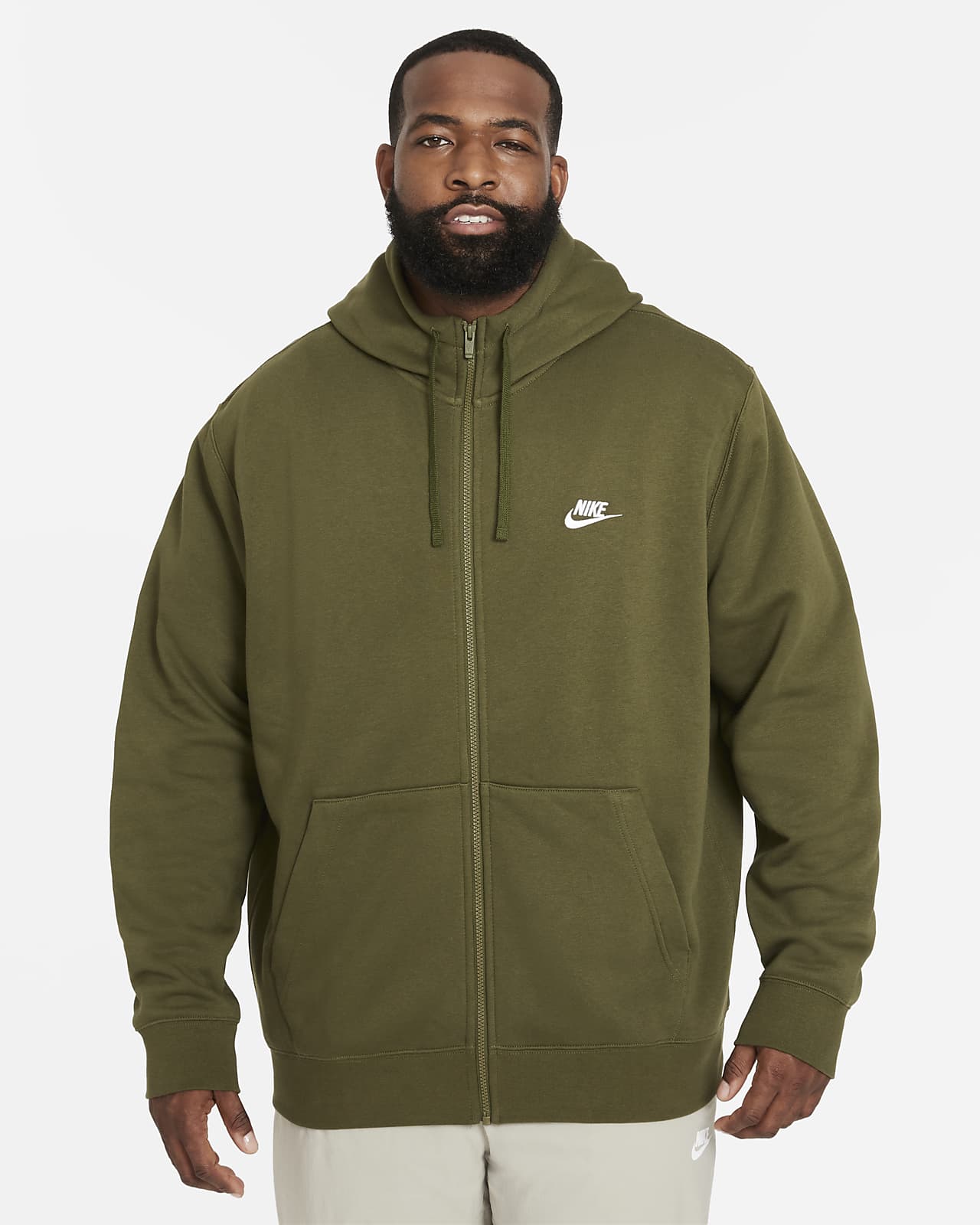 nike men's sportswear club full zip hoodie