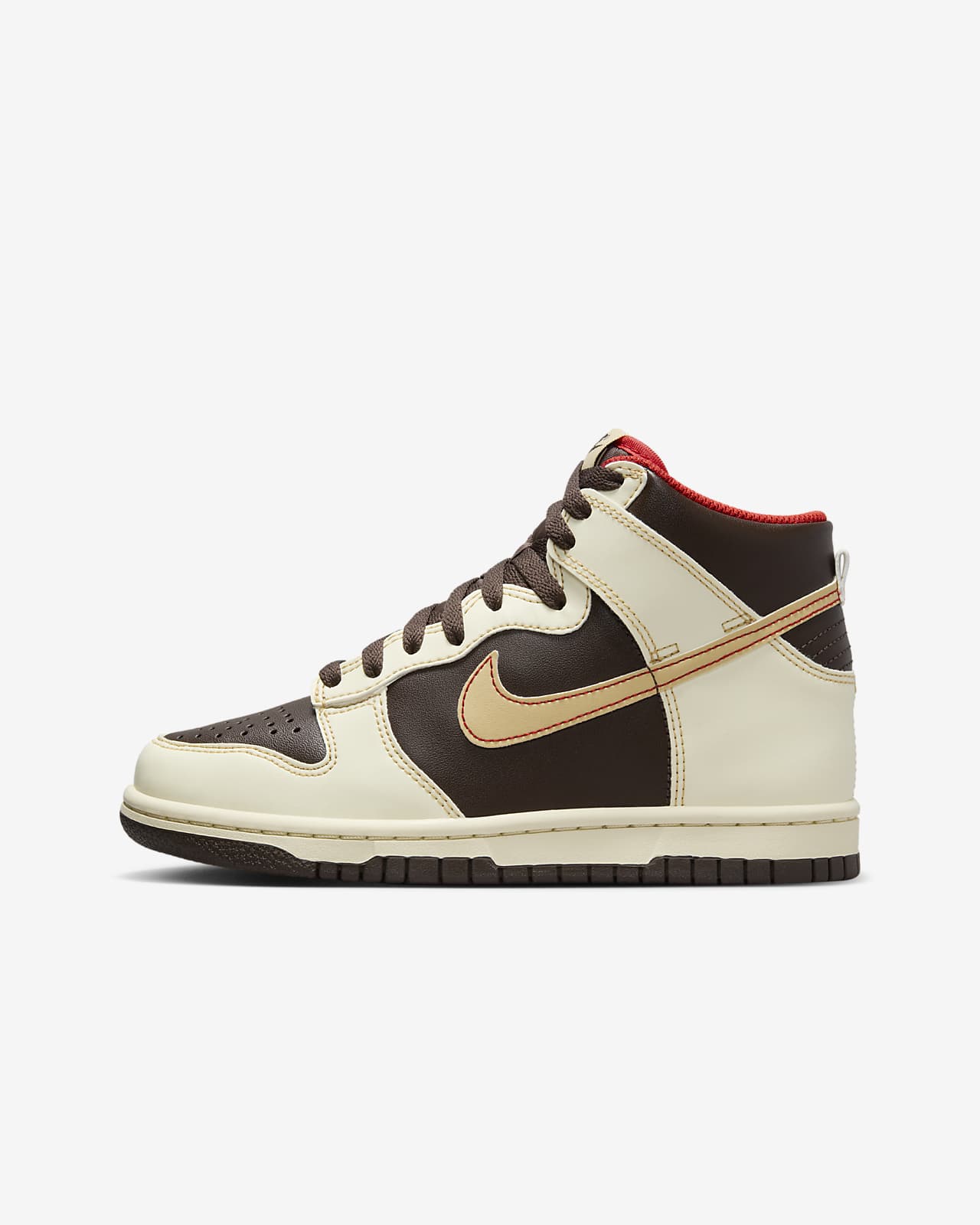 Nike Sportswear DUNK - High-top trainers - white/black/universe red/white 