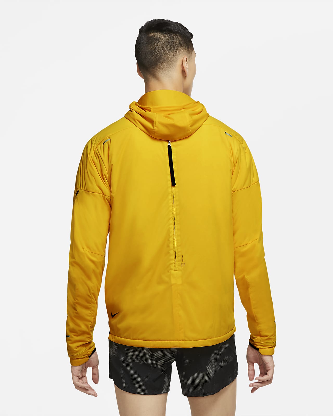 nike running jacket yellow