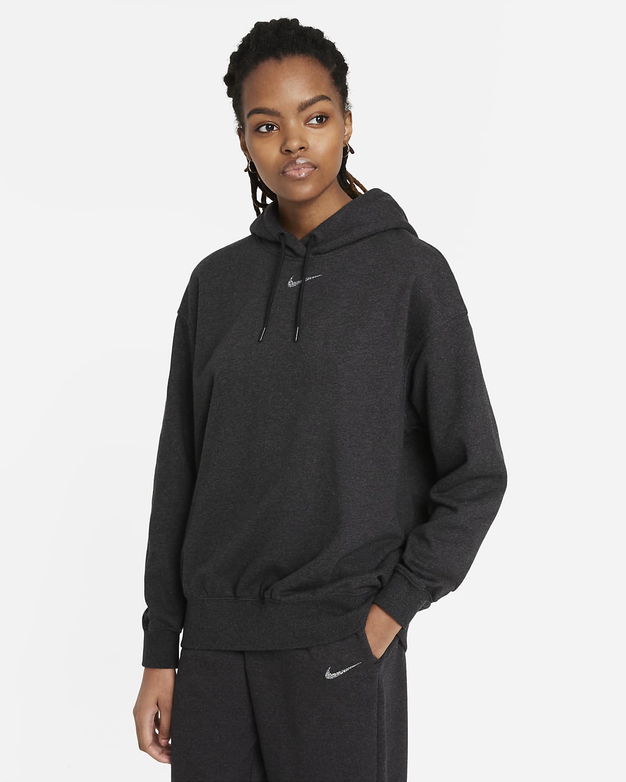 nike essential black hoodie