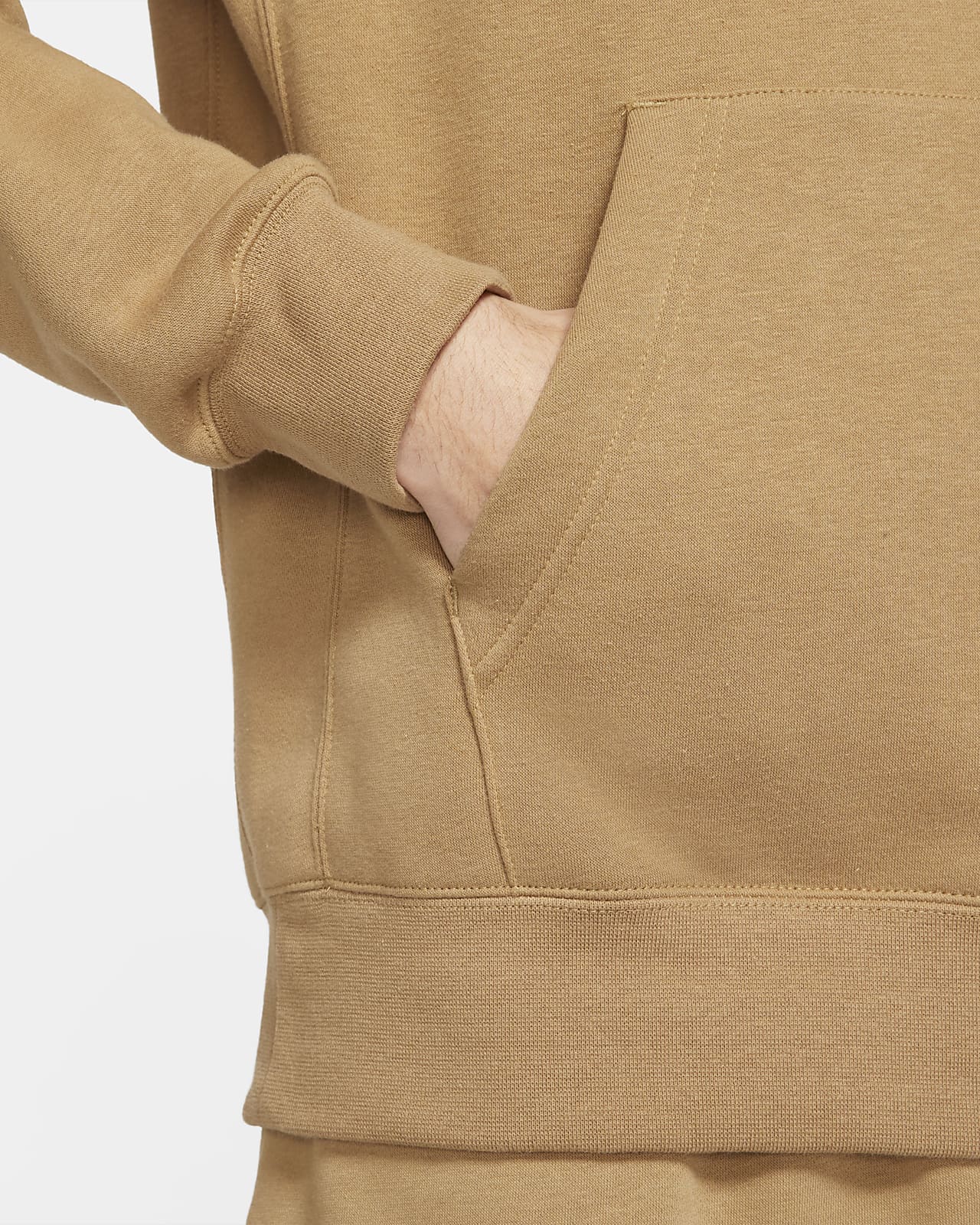 nike sportswear club fleece hoodie brown