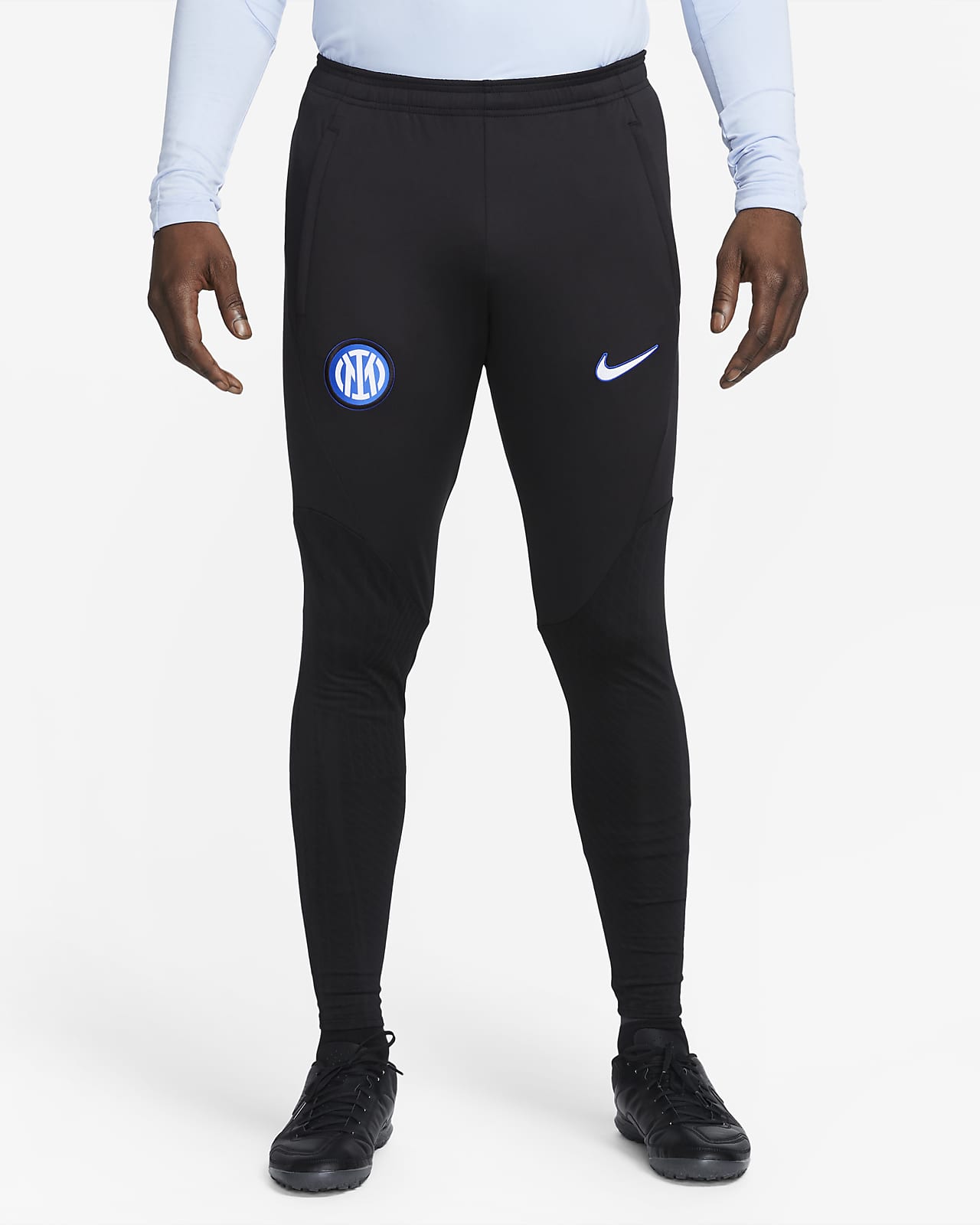 Ανδρικό πλεκτό ποδοσφαιρικό παντελόνι Nike Dri-FIT Ίντερ Strike