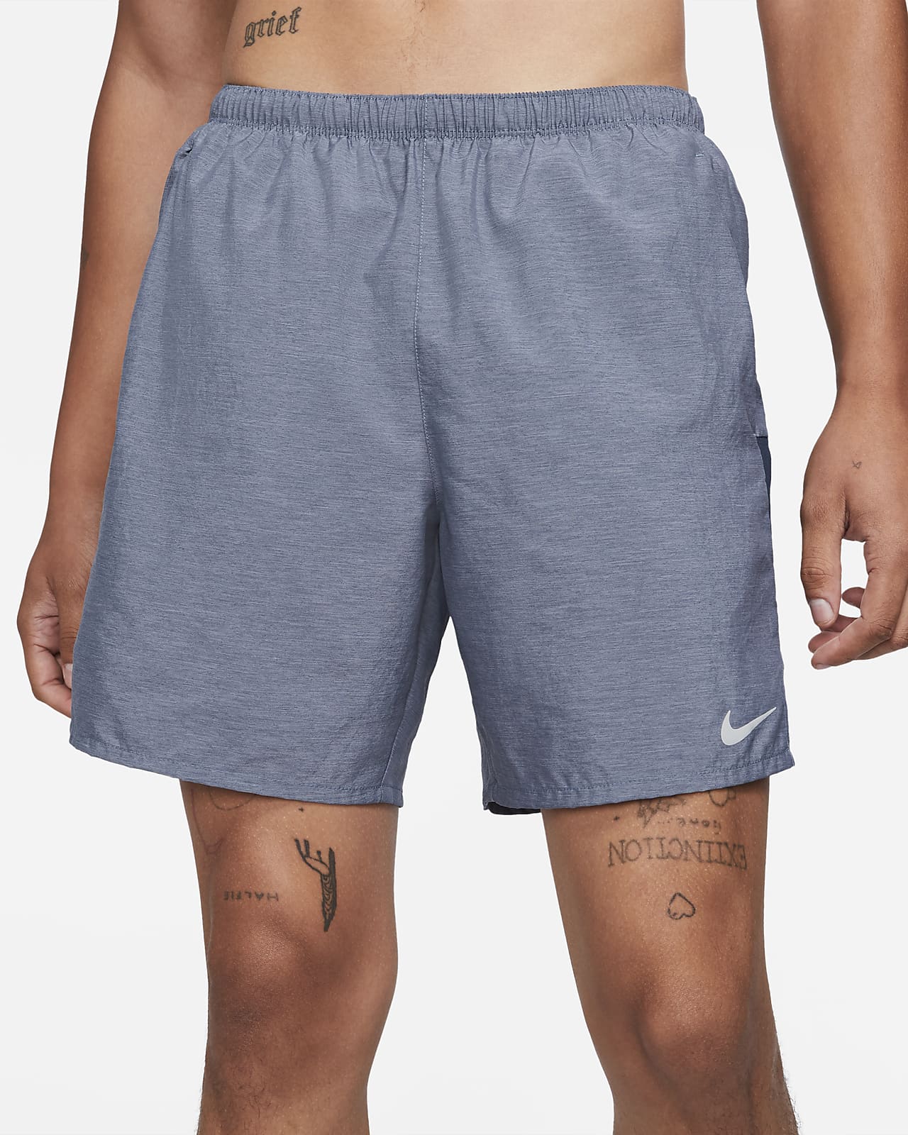 grey nike challenger shorts