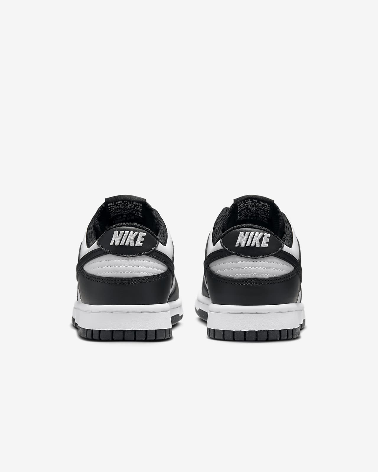 Nike dunk discount low zwart wit