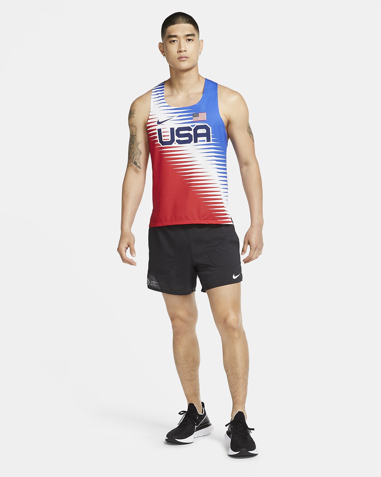 Nike Dri-FIT ADV Team USA AeroSwift Men's Running Singlet. Nike HR