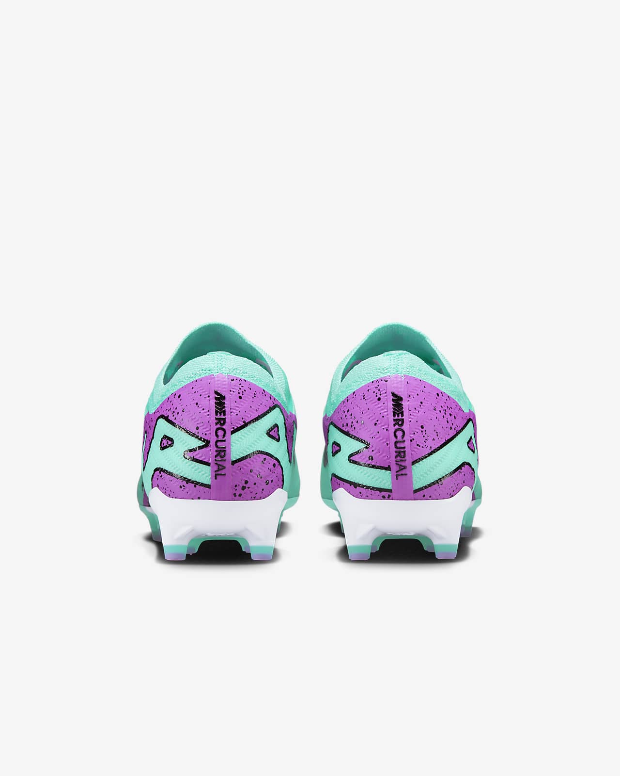 Nike Zoom Mercurial Vapor 15 Elite Crampons Vissés Chaussures de Foot (SG)  Anti-Clog Turquoise Mauve