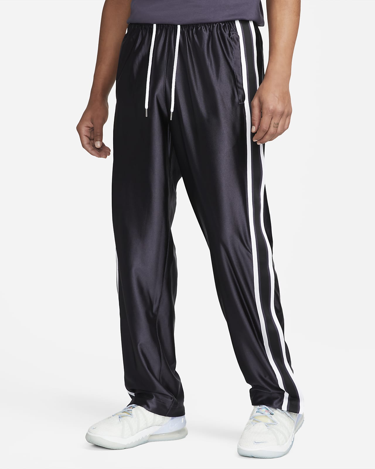 Men Tear Away Pants Side Split Button Basketball Training Jogger Pants  Dailywear | eBay