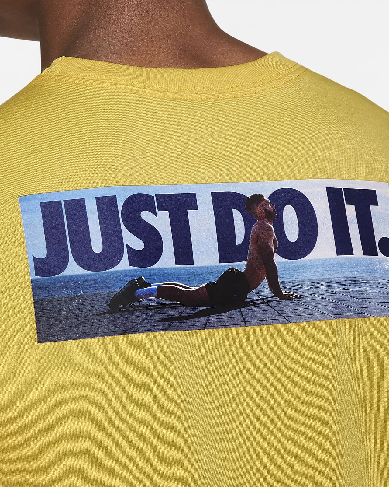 yellow dri fit nike shirt