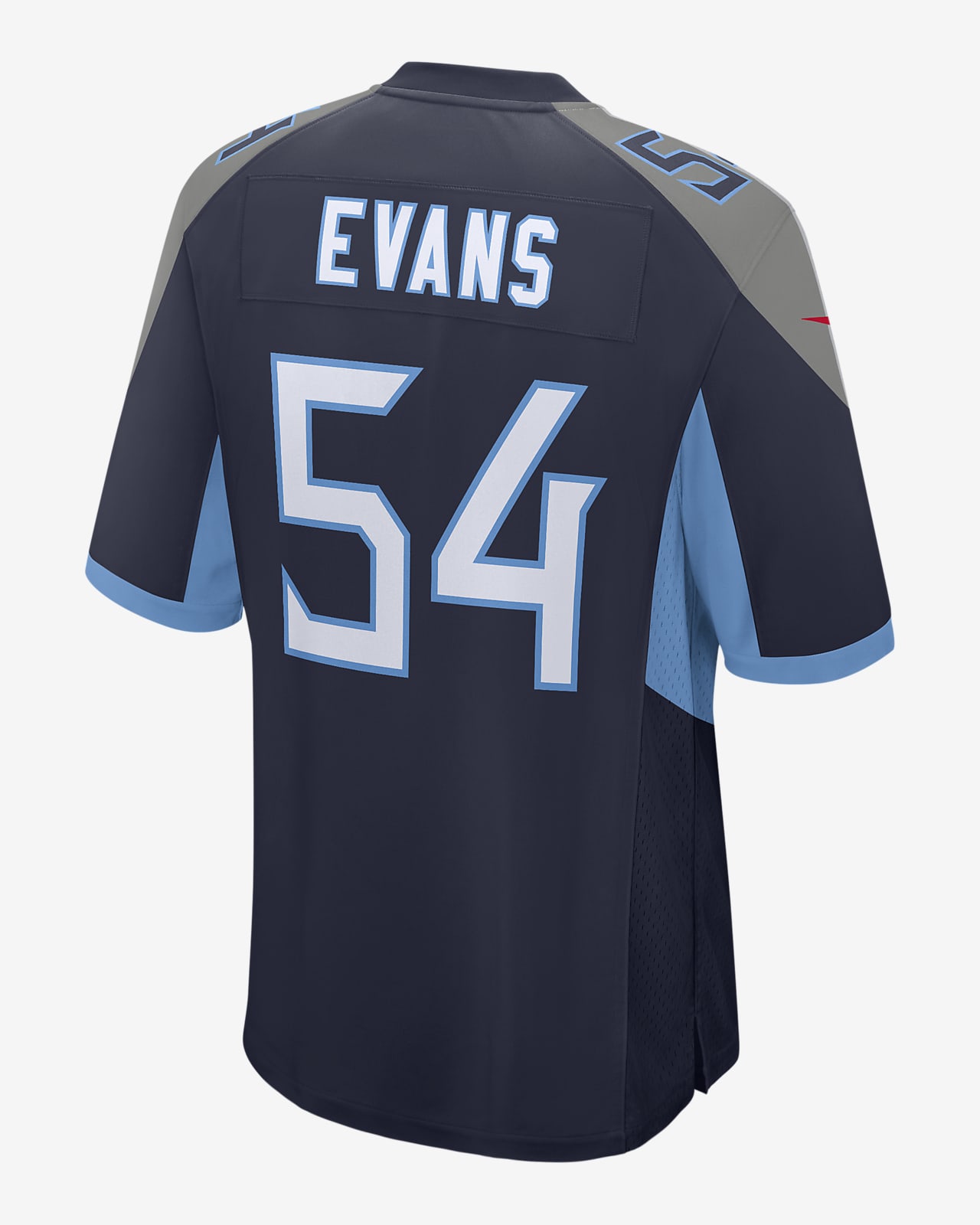 اختبار حمل ارترون NFL Tennessee Titans (Rashaan Evans) Men's Game Football Jersey اختبار حمل ارترون