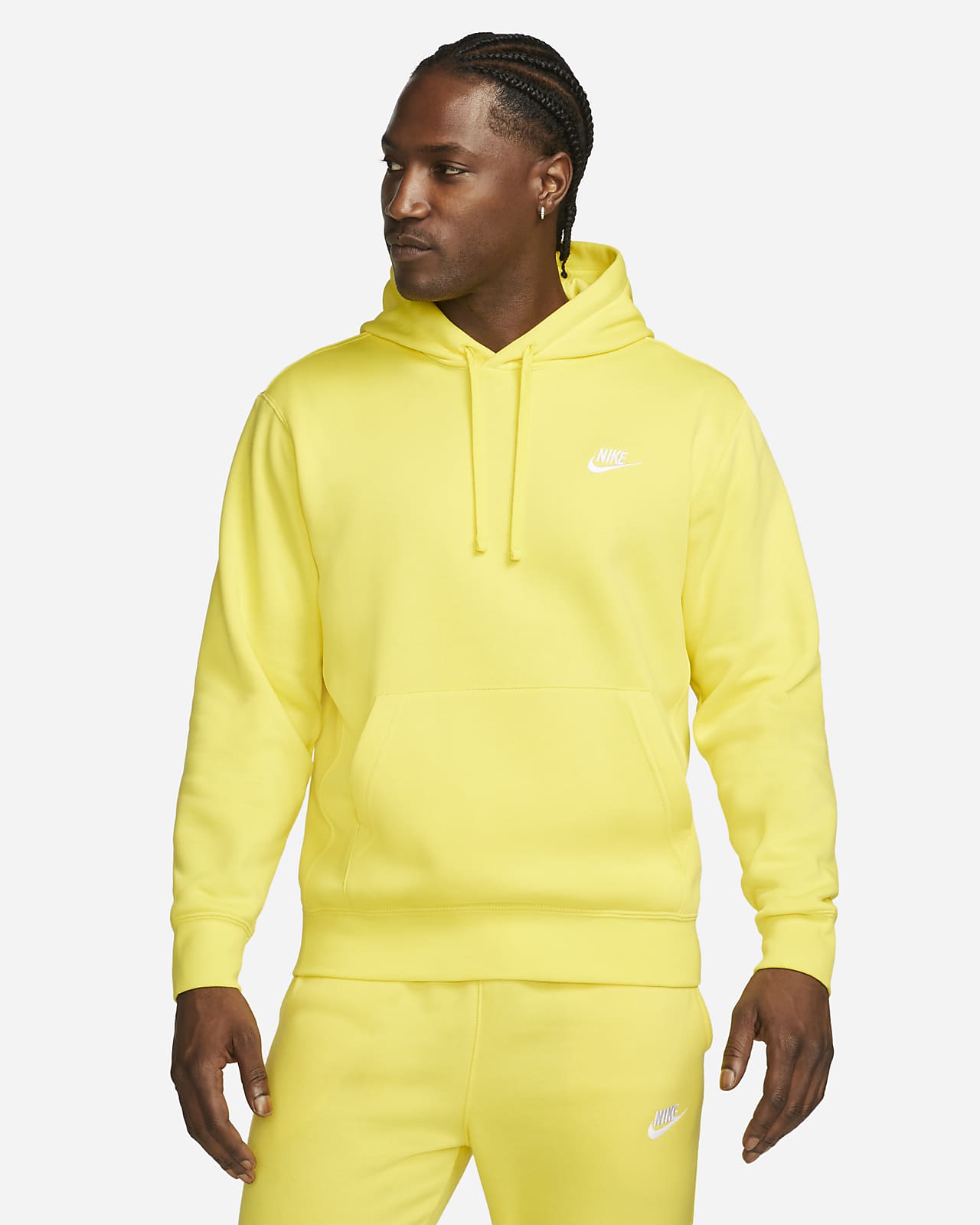 nike sportswear club fleece yellow