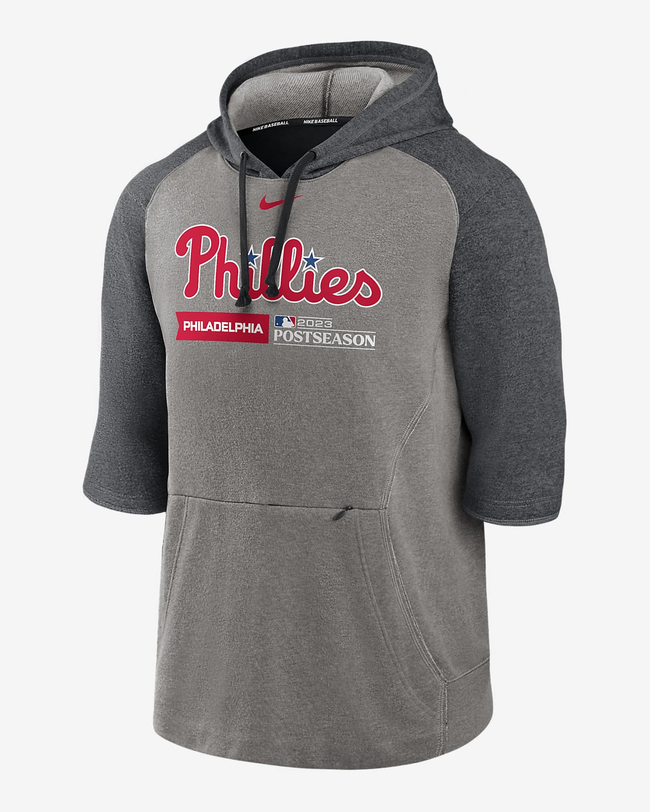 Philadelphia Phillies 2023 MLB Postseason Flux Men's Nike Dri-FIT MLB  3/4-Sleeve Pullover Hoodie