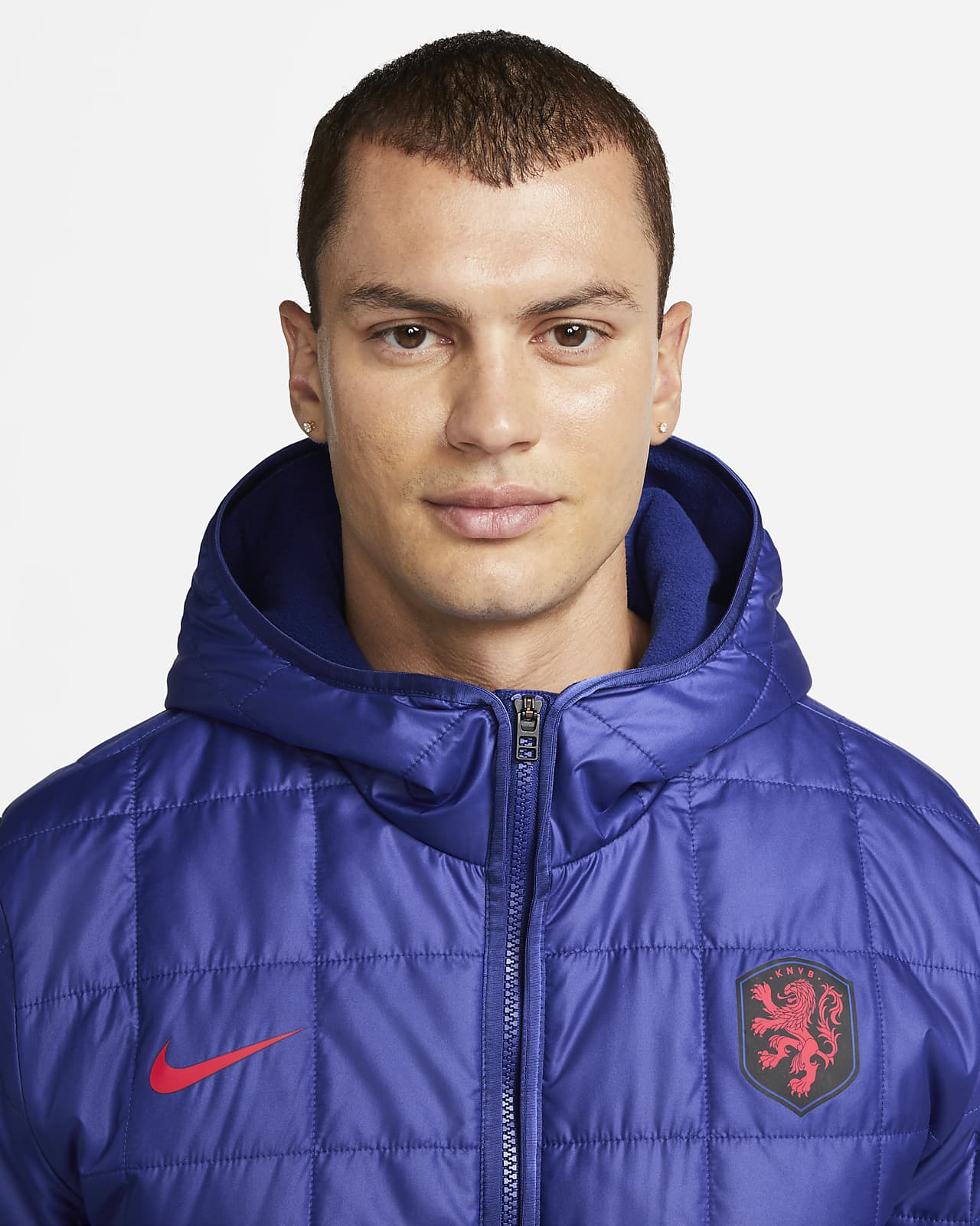 Netherlands Men's Nike FleeceLined Hooded Jacket. Nike IE