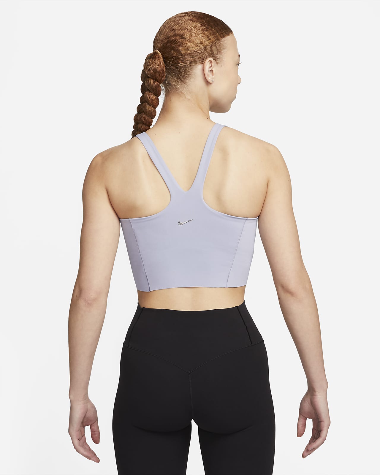 Nike Yoga Dri-FIT Luxe Shelf-Bra Cropped Tank Top 'Indigo Haze