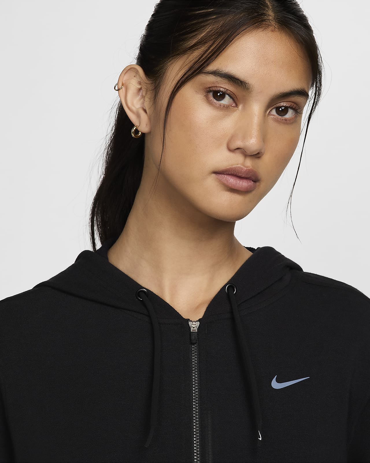 Nike Dri-FIT One Women's Full-Zip French Terry Hoodie.