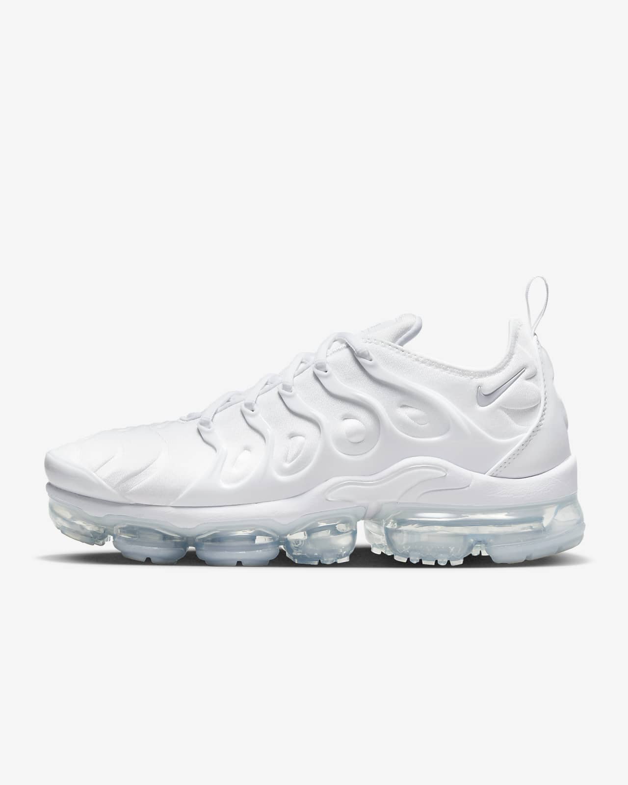 gray and white vapormax plus