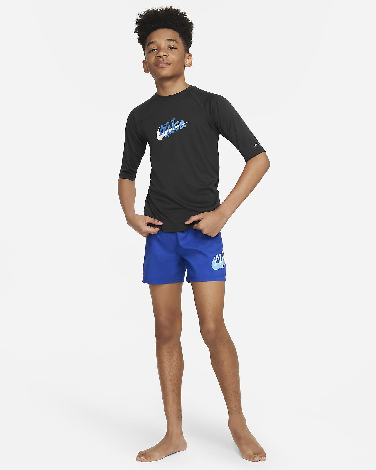 Nike Dri-FIT Big Kids' (Boys') Short-Sleeve Hydroguard.