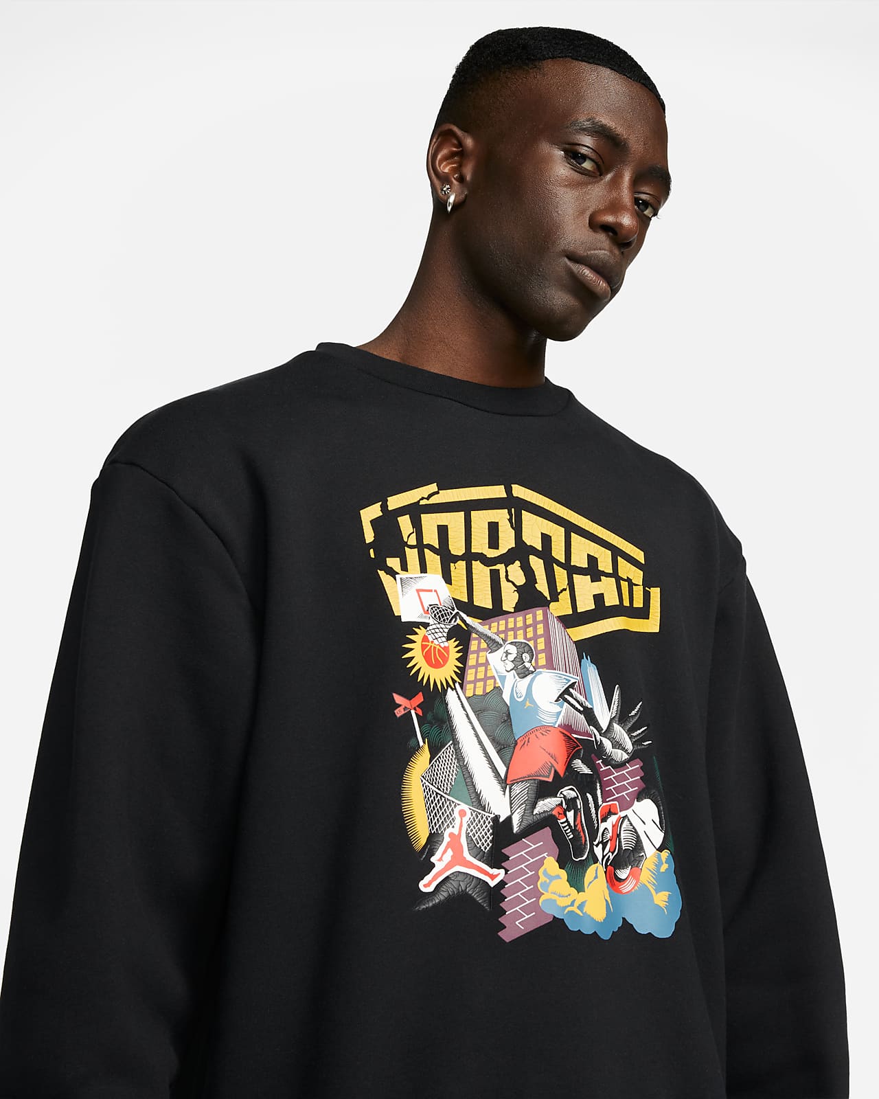 Felpa a girocollo in fleece Jordan Sport DNA - Uomo. Nike IT